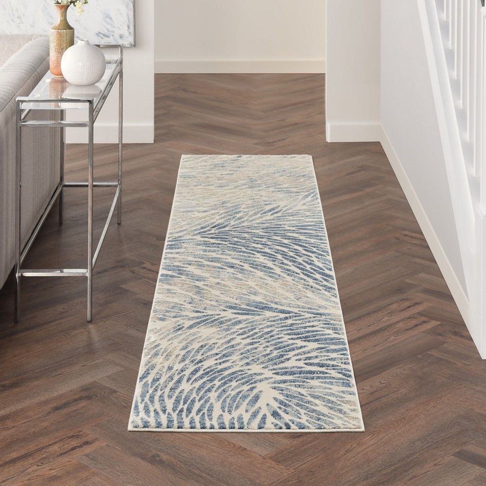 Nourison Exhale Abstract Runner Rugs EXL03 in Multi